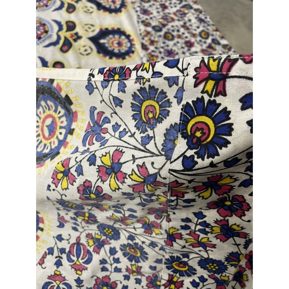 Curtain Panels Mandala Floral Pink Yellow Blue Large Colorful Boho Decor - Picture 6 of 11